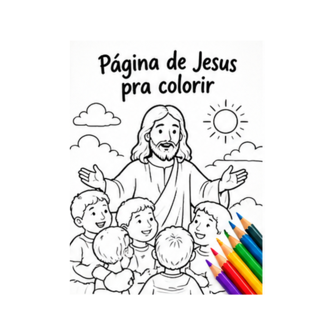 Página de Jesus pra colorir